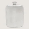 Square Pewter Flask In Pewter