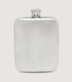 Square Pewter Flask In Pewter