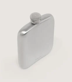 Square Pewter Flask In Pewter
