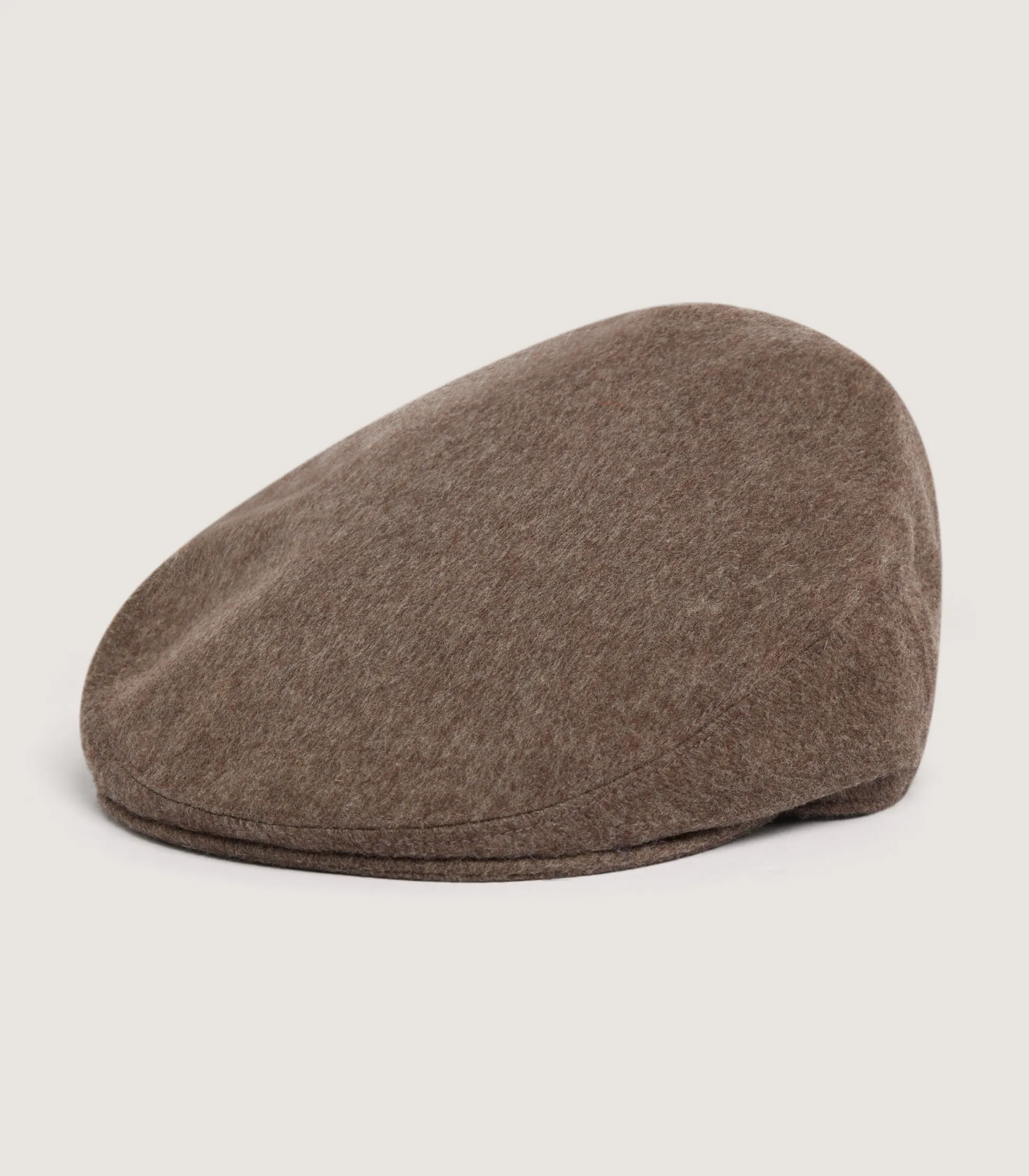 Unisex Litton Short Peak Loden Cap in Taupe