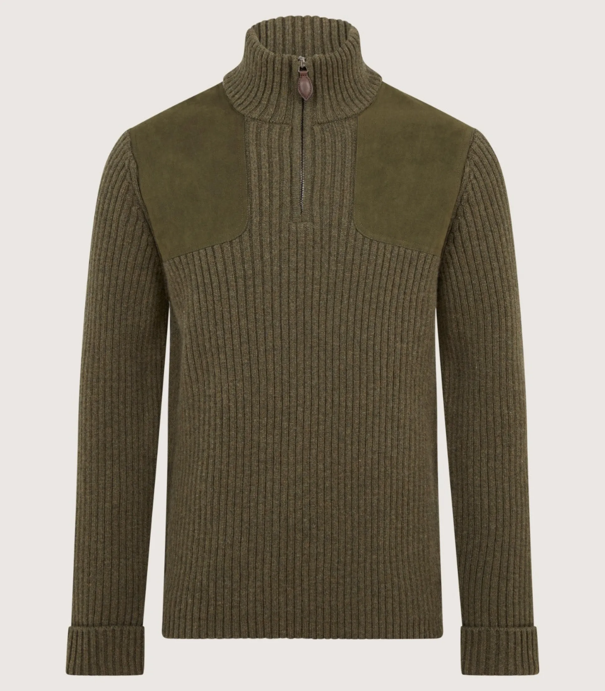 Unisex Quarter Zip Commando Sweater