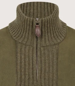 Unisex Quarter Zip Commando Sweater