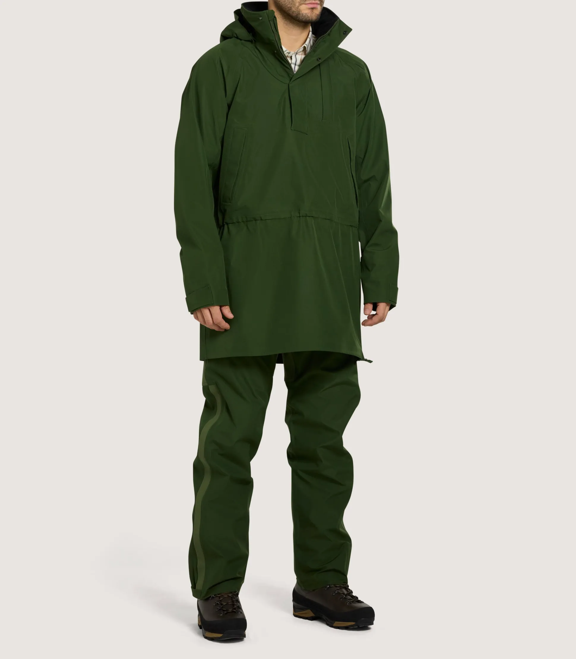 Unisex Technical Atholl Smock In Rifle Green
