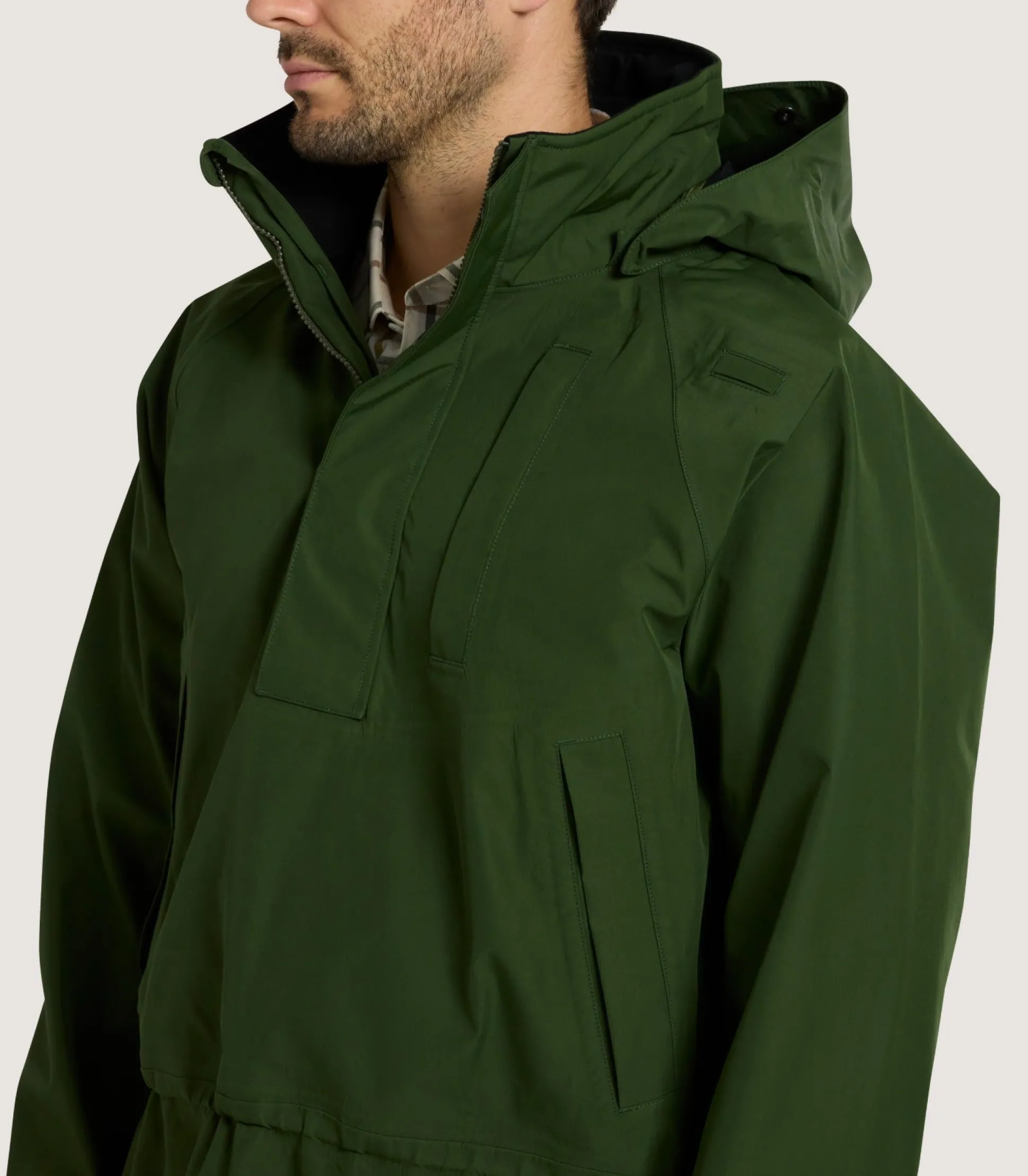 Unisex Technical Atholl Smock In Rifle Green