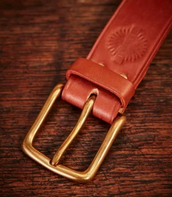 Unlined Bridle Leather Belt In London Tan
