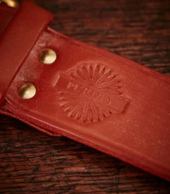Unlined Bridle Leather Belt In London Tan