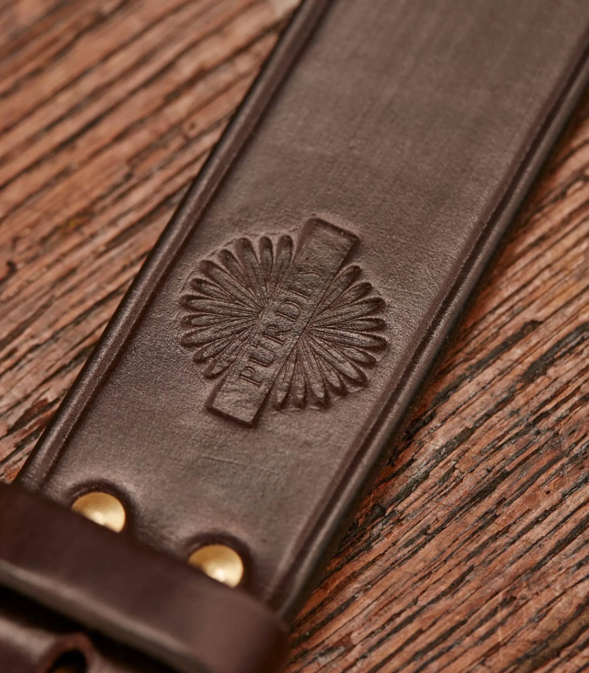 Unlined Bridle Leather Belt In Purdey Havana