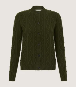 Women's Cashmere Aran Cardigan