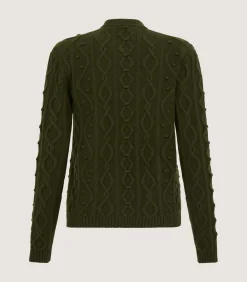 Women's Cashmere Aran Cardigan