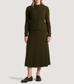 Women's Cashmere Aran Cardigan