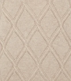 Women's Cashmere Cable Sweater in Oatmeal