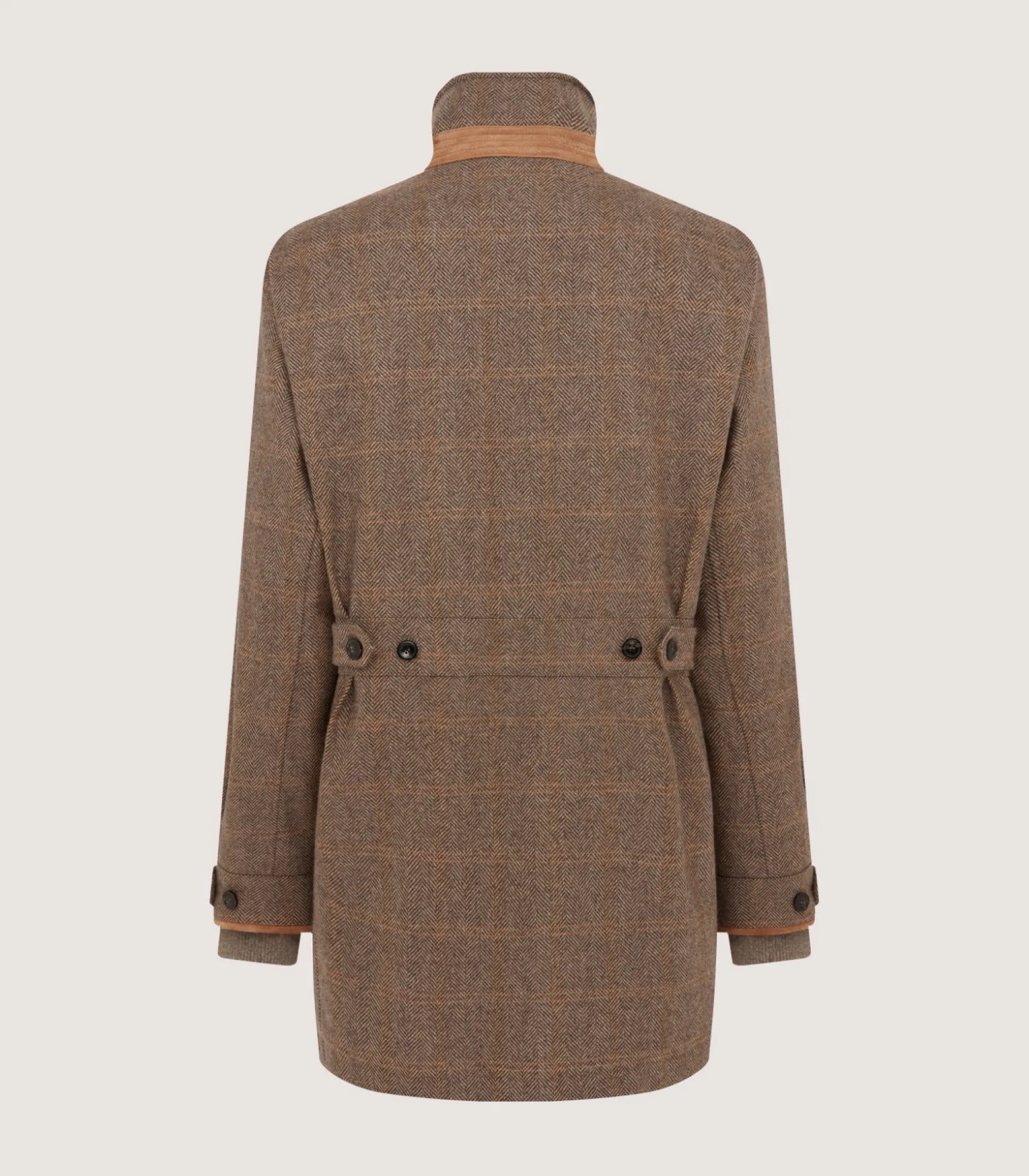 Women's Cashmere Tweed Raglan Field Coat In Brecbowie