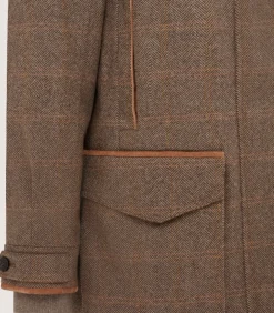 Women's Cashmere Tweed Raglan Field Coat In Brecbowie