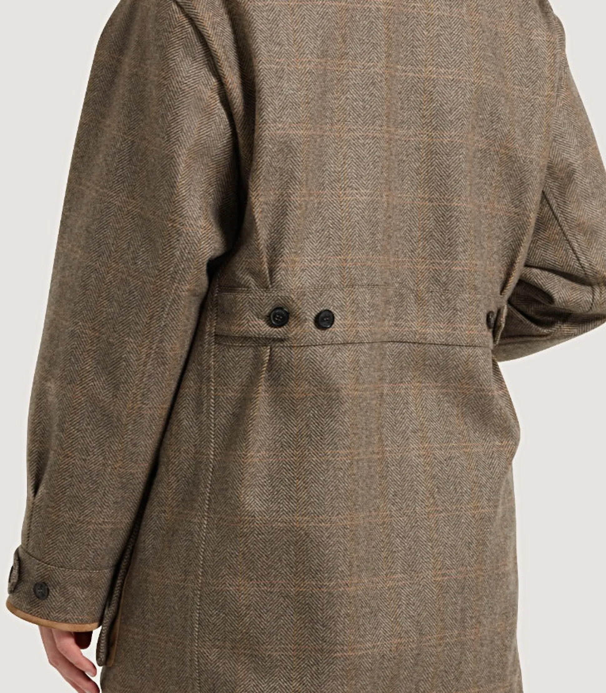 Women's Cashmere Tweed Raglan Field Coat In Brecbowie
