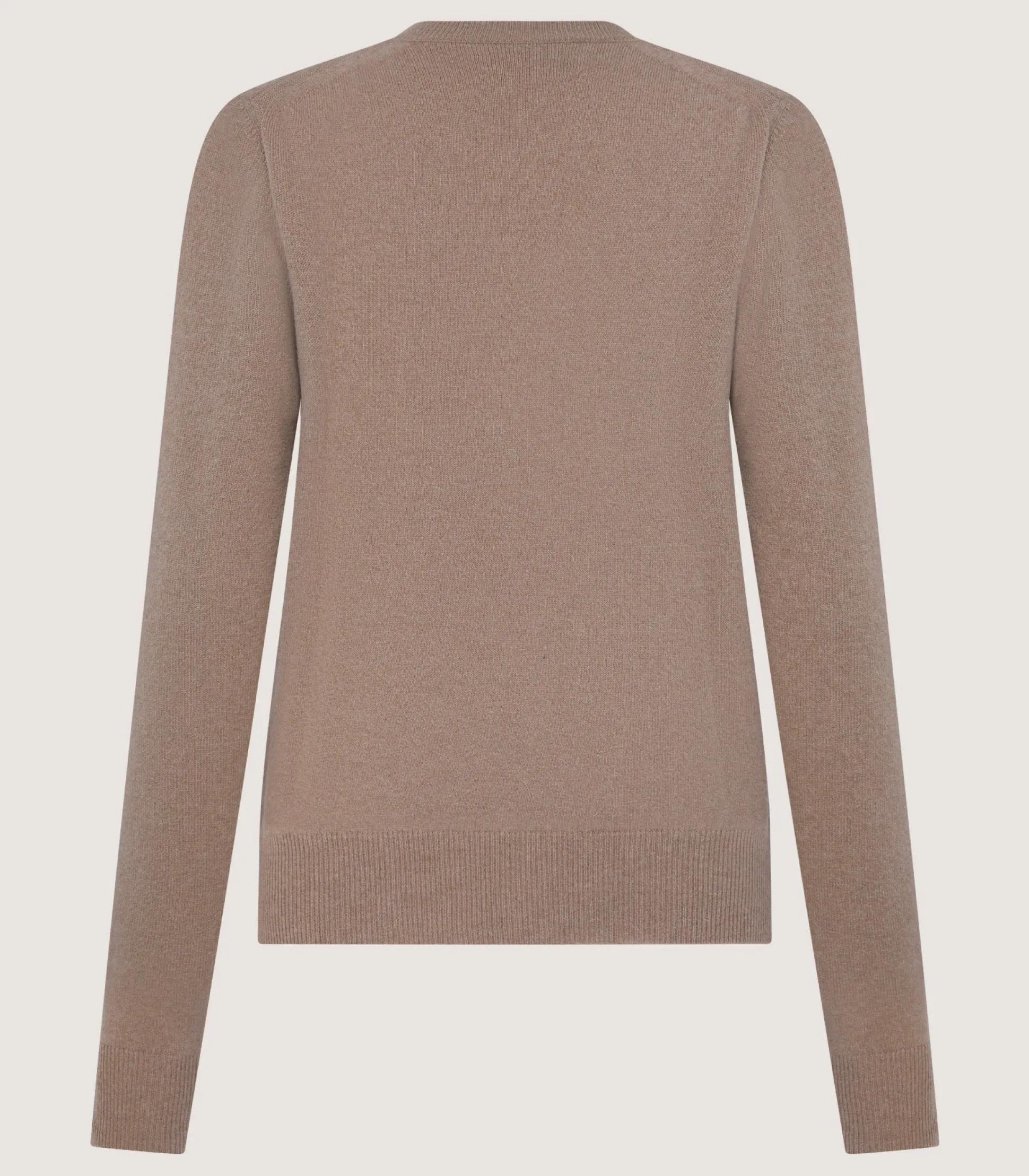 Women's Cork Crew Neck Jumper in Taupe