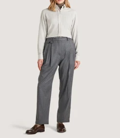 Women's Cotton Cashmere Button Down Shirt