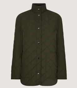 Women's Dark Olive Quilted Purdey Jacket