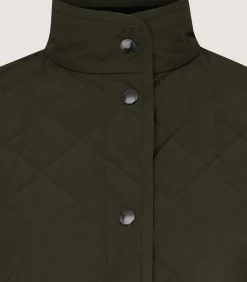 Women's Dark Olive Quilted Purdey Jacket