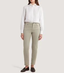Women's Five Pocket Trouser in Stone