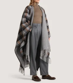 Women's Gun Club Check Reversible Poncho