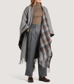 Women's Gun Club Check Reversible Poncho