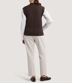 Women's Islay British Outdoor Vest in Walnut