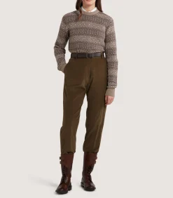 Women's Kirkstone Cashmere Fairisle Jumper in Antler