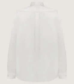 Women's Lace Placket Shirt in White