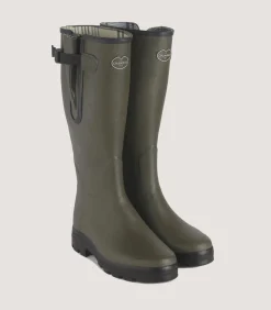 Women's Le Chameau Vierzon Jersey Boot In Forest Green