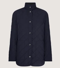 Women's Navy Quilted Purdey Jacket