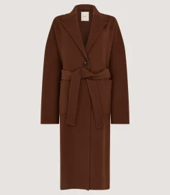 Women's Portman Coat In Dark Umber