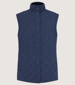 Women's Quilted Purdey Gilet in Navy