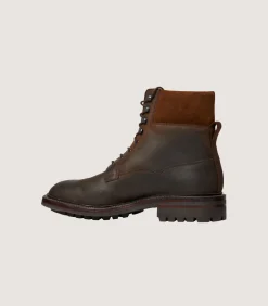 Women's Rough Out Nubuck Collared Boot With Commando Sole