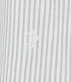 Women's Sage Cotton Linen Button Down Shirt