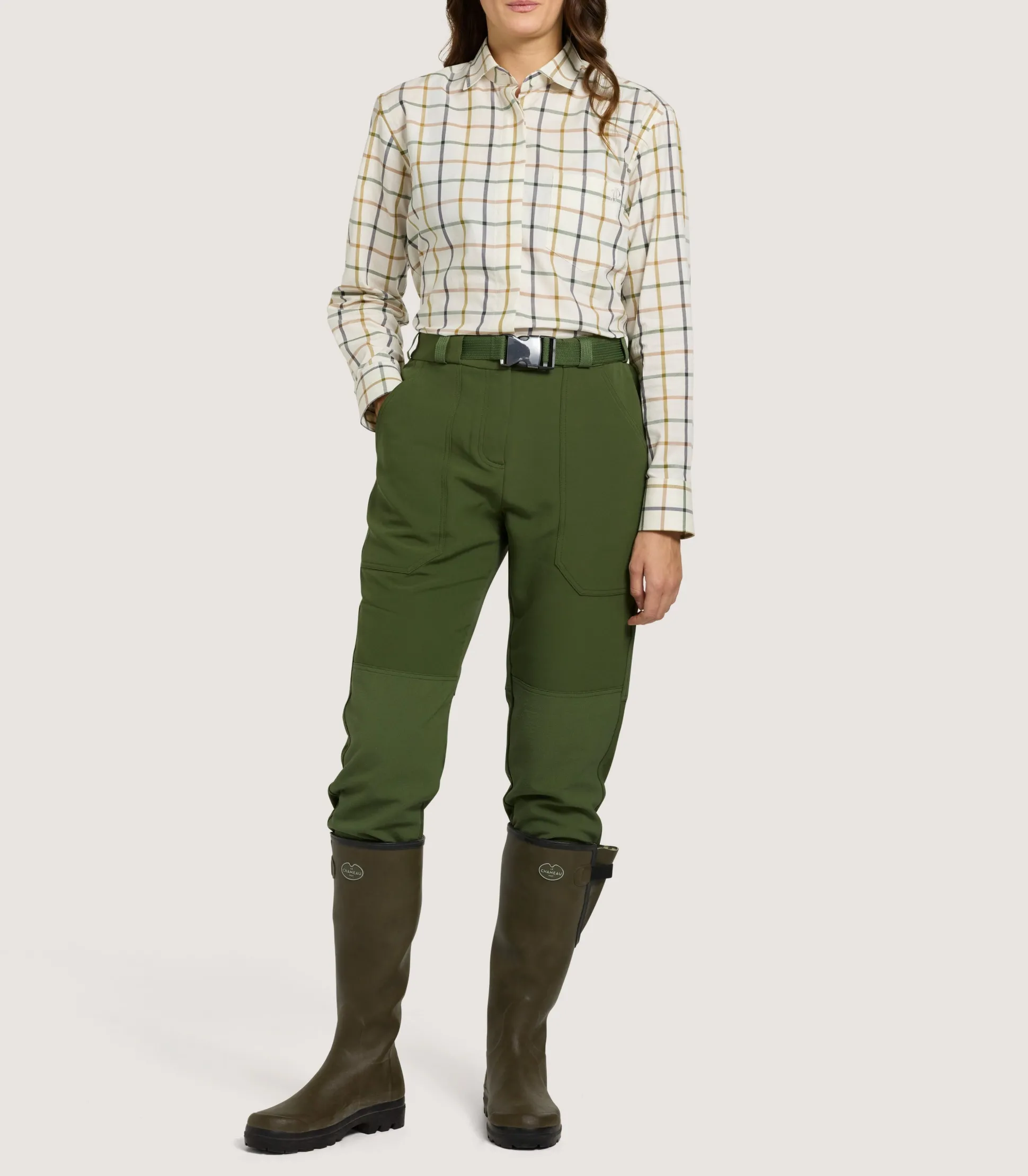 Women's Shropshire Lightweight Trousers In Fern Green
