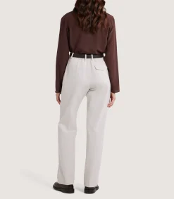 Women's Silk Scarf Neck Blouse in Umber