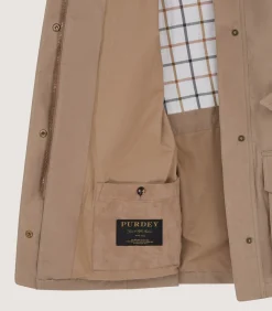 Women's Summer Dry Wax Field Coat In Taupe