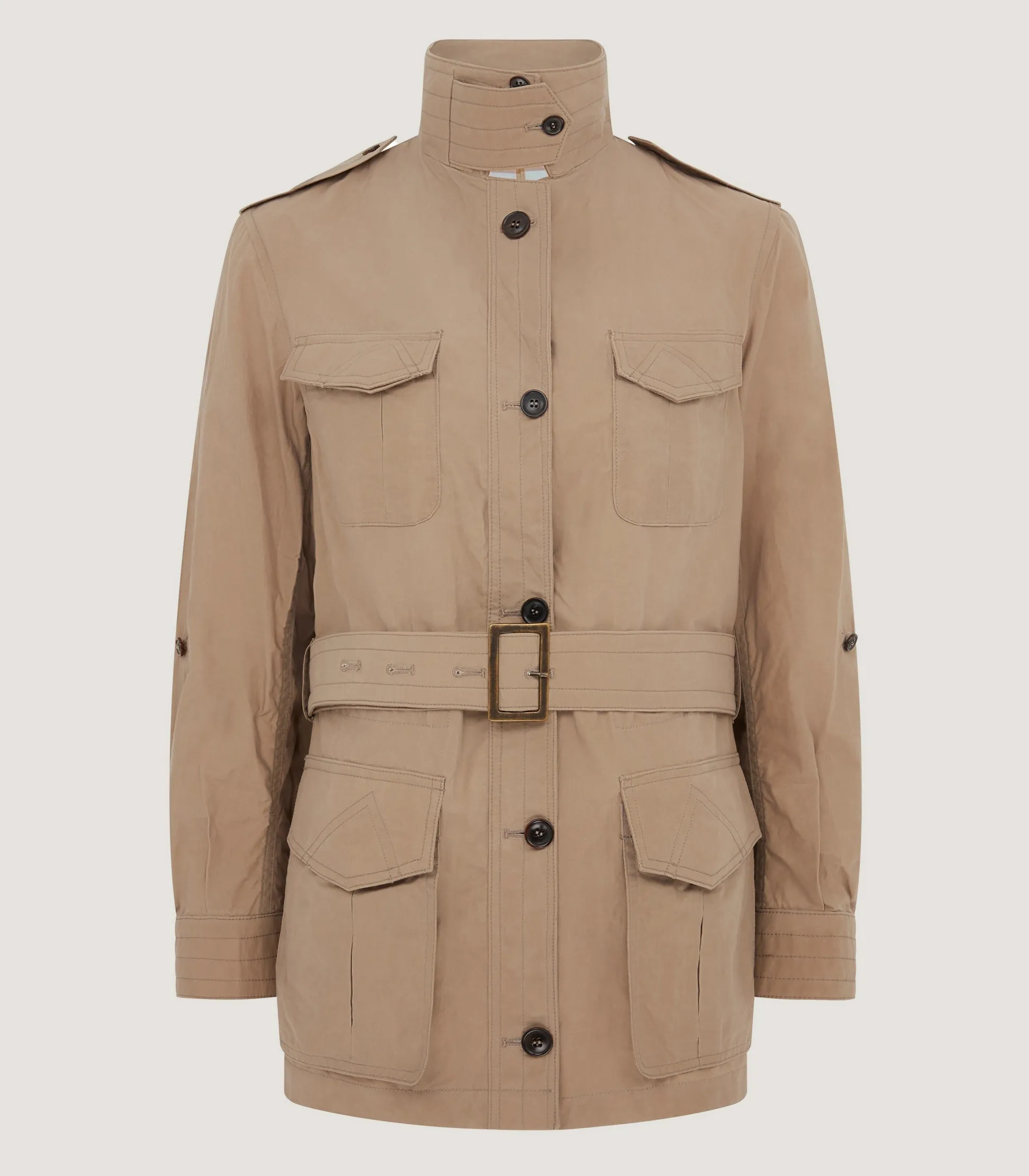 Women's Summer Dry Wax Safari Jacket In Taupe