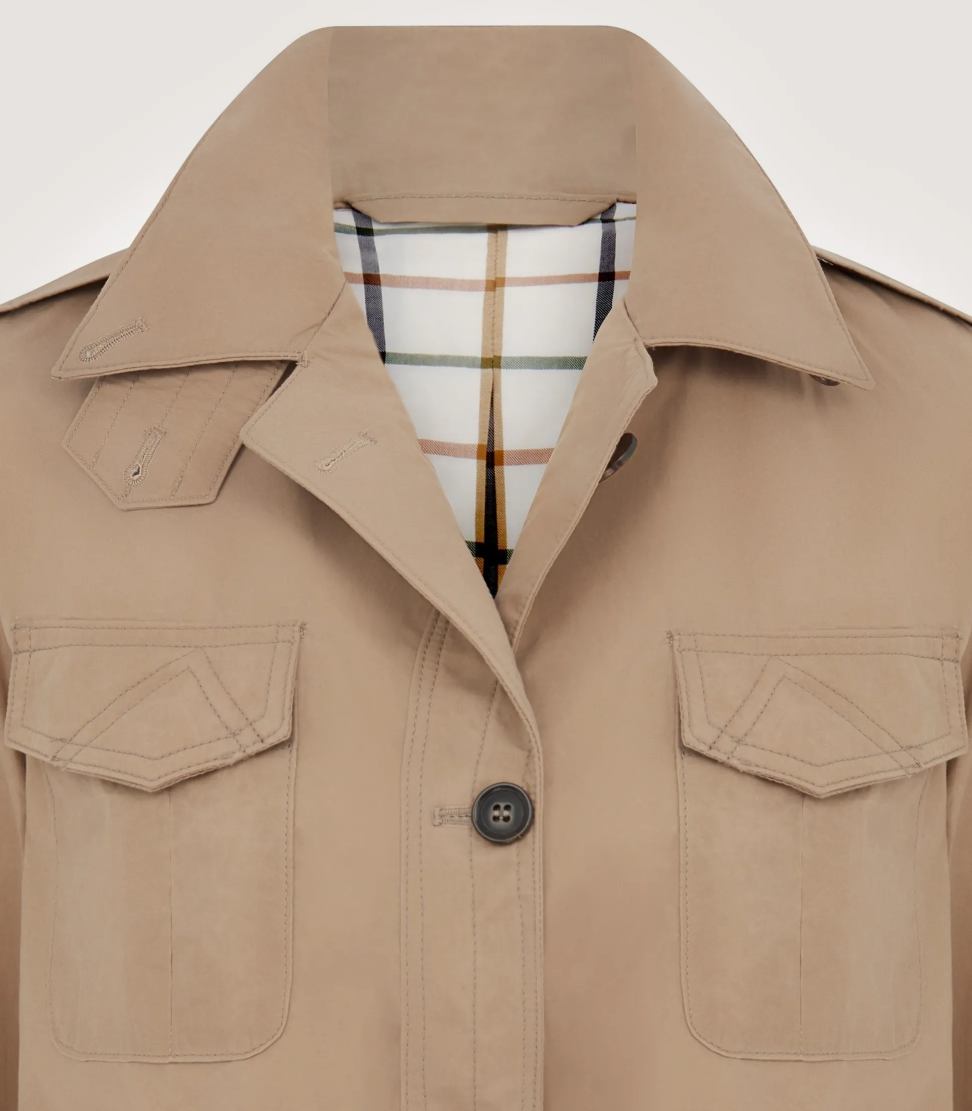 Women's Summer Dry Wax Safari Jacket In Taupe