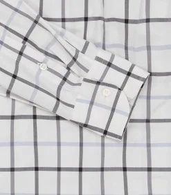 Women's Summer Sporting Windowpane Shirt In Blue