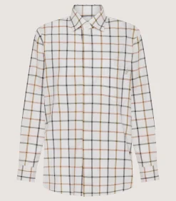 Women's Summer Sporting Windowpane Shirt In Green