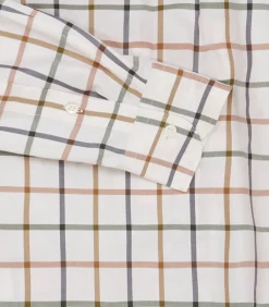 Women's Summer Sporting Windowpane Shirt In Green