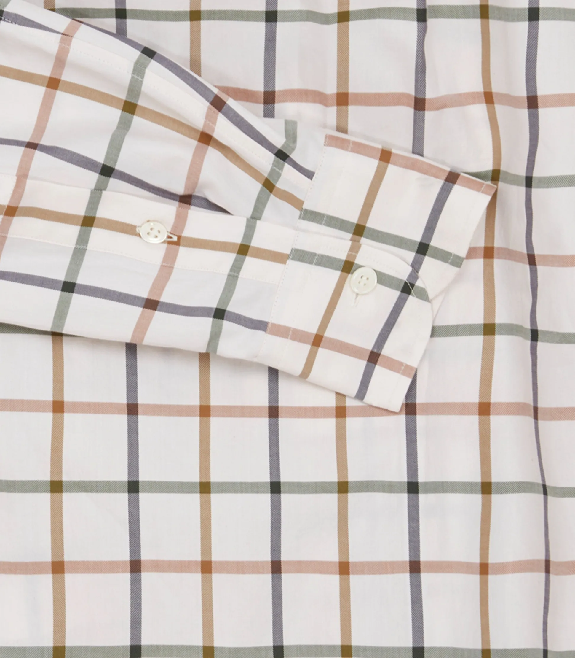 Women's Summer Sporting Windowpane Shirt In Green