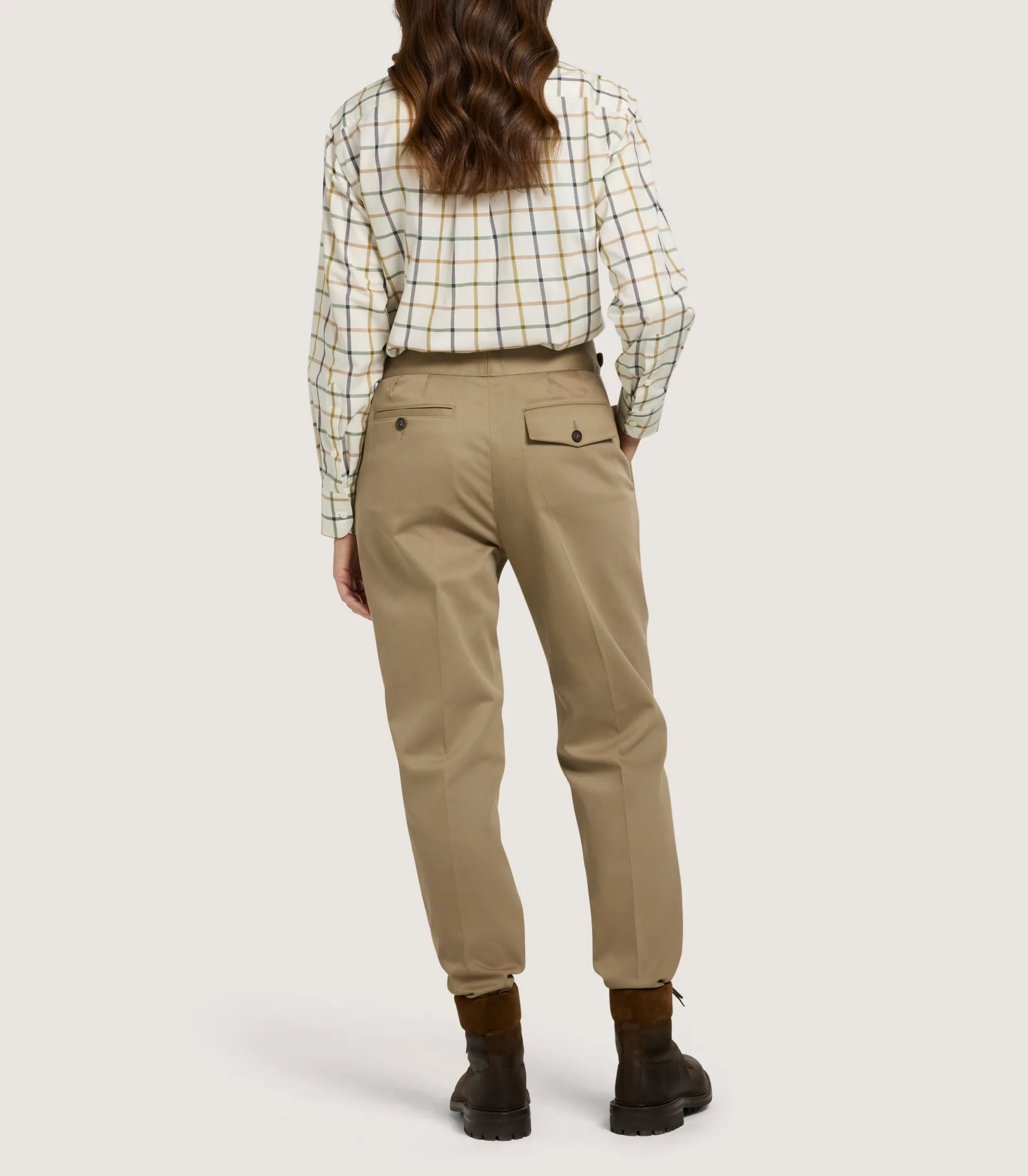 Women's Summer Sporting Windowpane Shirt In Green