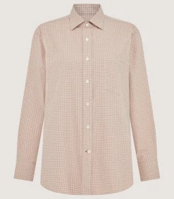Women's Tattersall Sporting Shirt in Rose