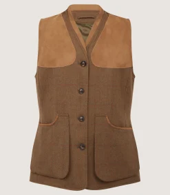 Women's Tech Tweed Sporting Vest In Lomond