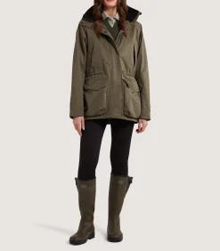 Women's Technical Lancashire Field Coat in Drab