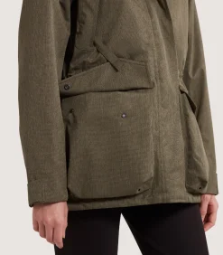 Women's Technical Lancashire Field Coat in Drab