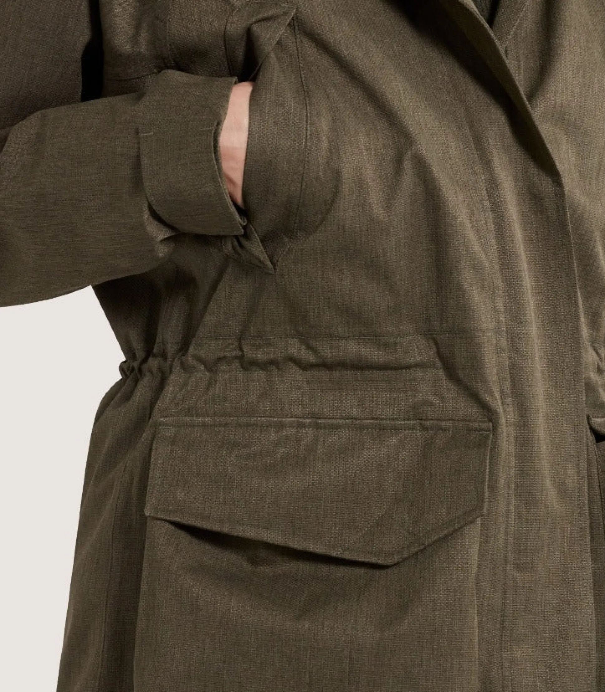 Women's Technical Lancashire Field Coat in Drab