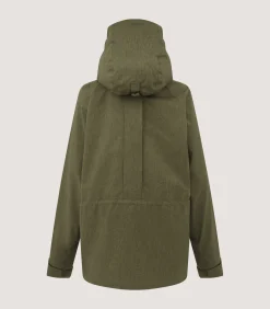 Women's Technical Lancashire Field Coat in Moss Green